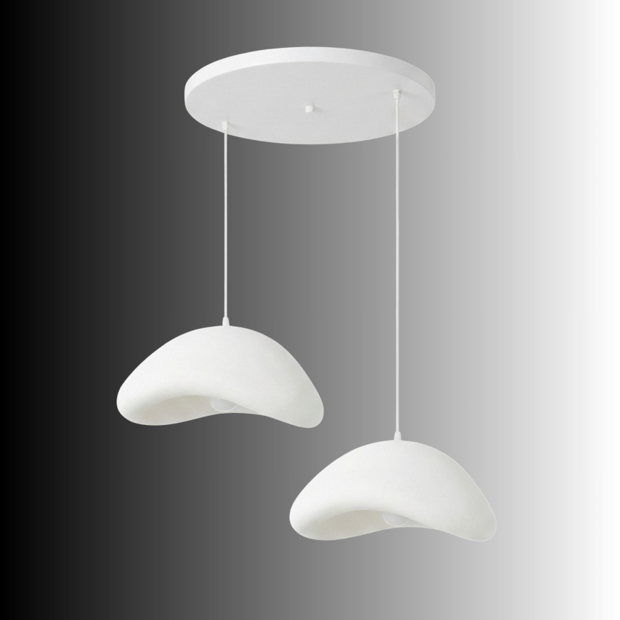Brilagi - WABI SABI cable-hung pendant light 2xE27/40W/230V Ø 74 cm white