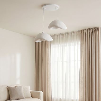 Brilagi - WABI SABI cable-hung pendant light 2xE27/40W/230V Ø 74 cm white