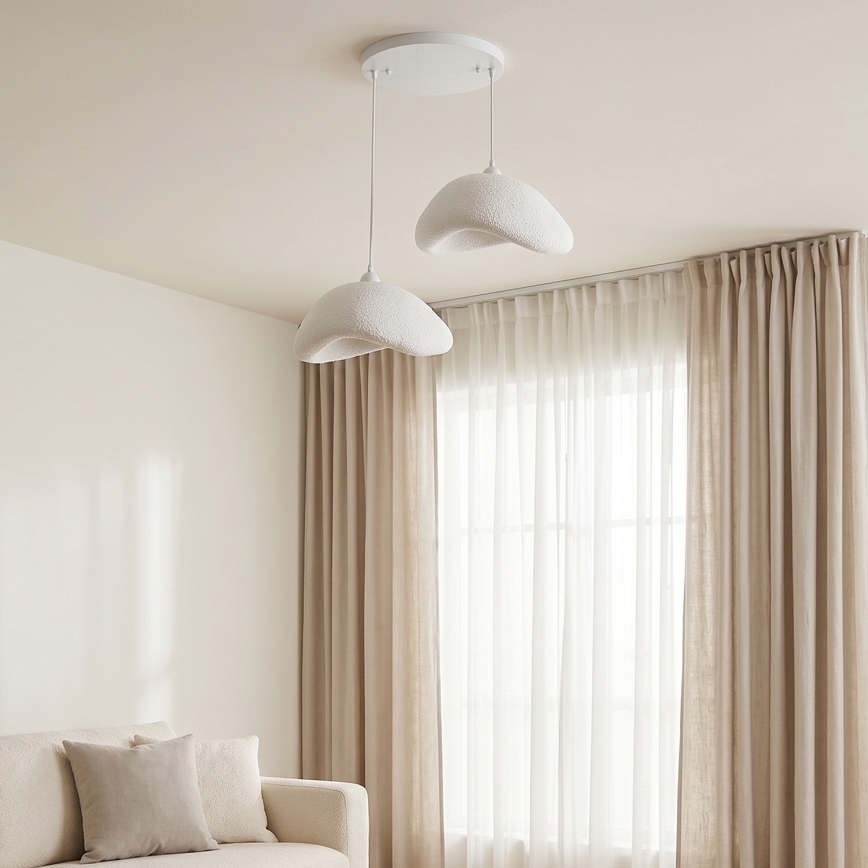 Brilagi - WABI SABI cable-hung pendant light 2xE27/40W/230V Ø 74 cm white