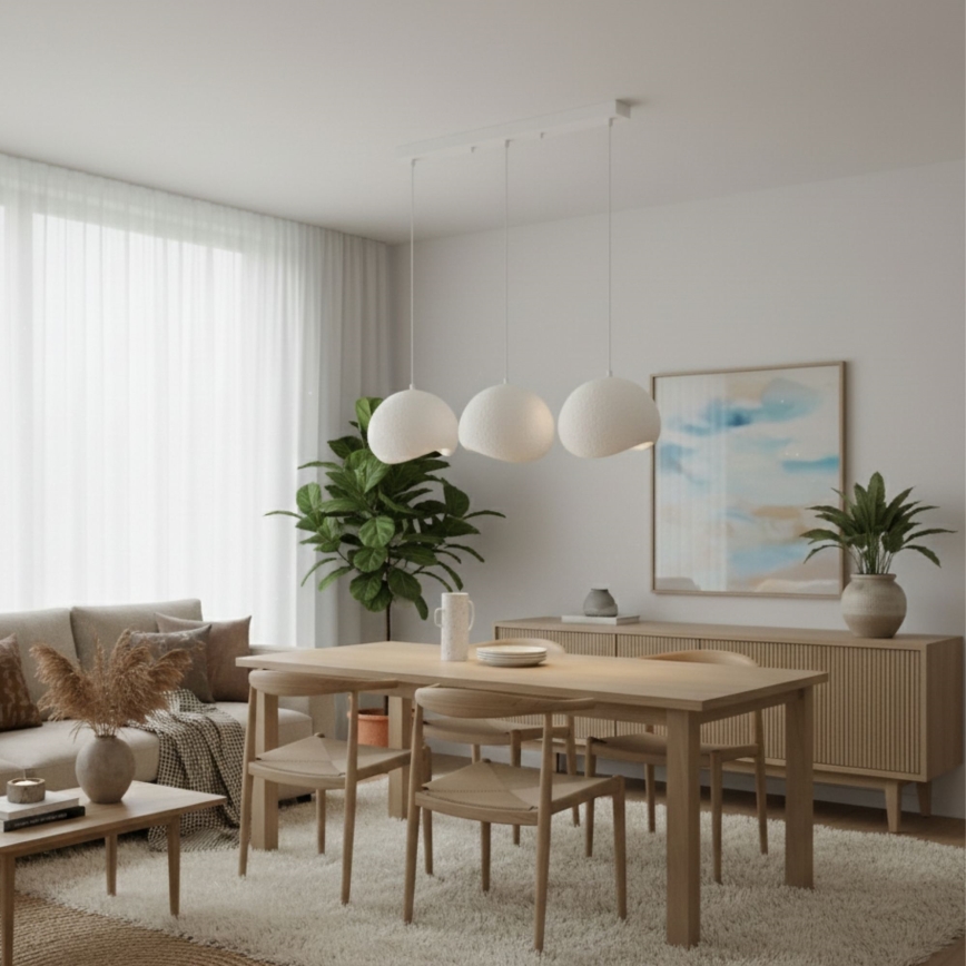 Brilagi - WABI SABI cable-hung pendant light 3xE27/40W/230V white