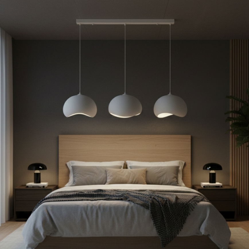 Brilagi - WABI SABI cable-hung pendant light 3xE27/40W/230V white