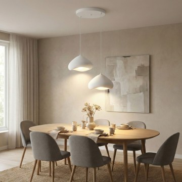 Brilagi - WABI SABI cable pendant 2x E27/40W/230V, dia. 45 cm, white