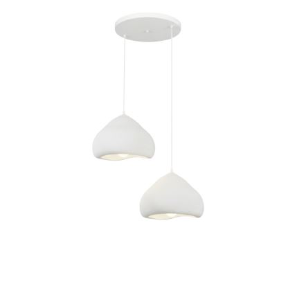 Brilagi - WABI SABI cable pendant 2x E27/40W/230V, dia. 45 cm, white