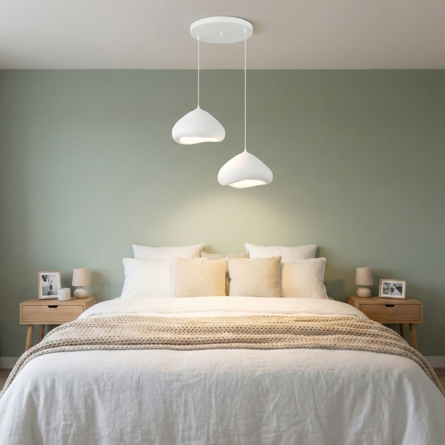 Brilagi - WABI SABI cable pendant 2x E27/40W/230V, dia. 45 cm, white