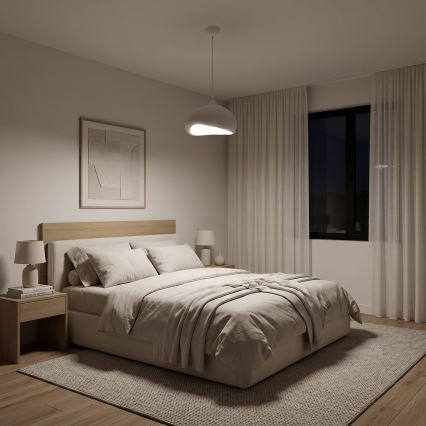 Brilagi - WABI SABI Cable Pendant Lamp 1xE27/40W/230V Ø 32 cm, White