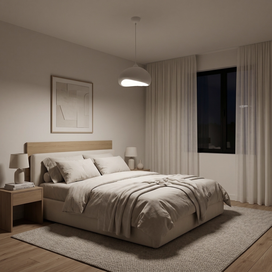 Brilagi - WABI SABI Cable Pendant Lamp 1xE27/40W/230V Ø 32 cm, White