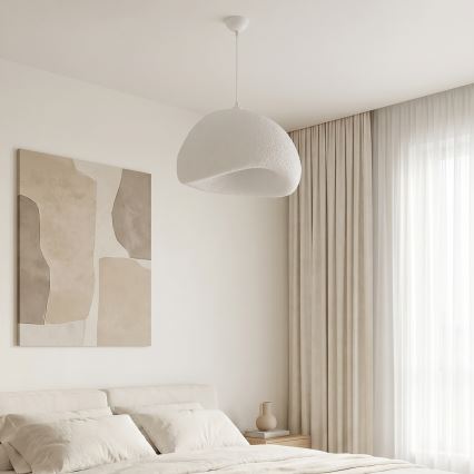 Brilagi - WABI SABI Cable Pendant Lamp 1xE27/40W/230V Ø 50 cm White