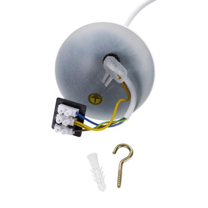 Brilagi - WABI SABI Cable Pendant Lamp 1xE27/40W/230V Ø 50 cm White