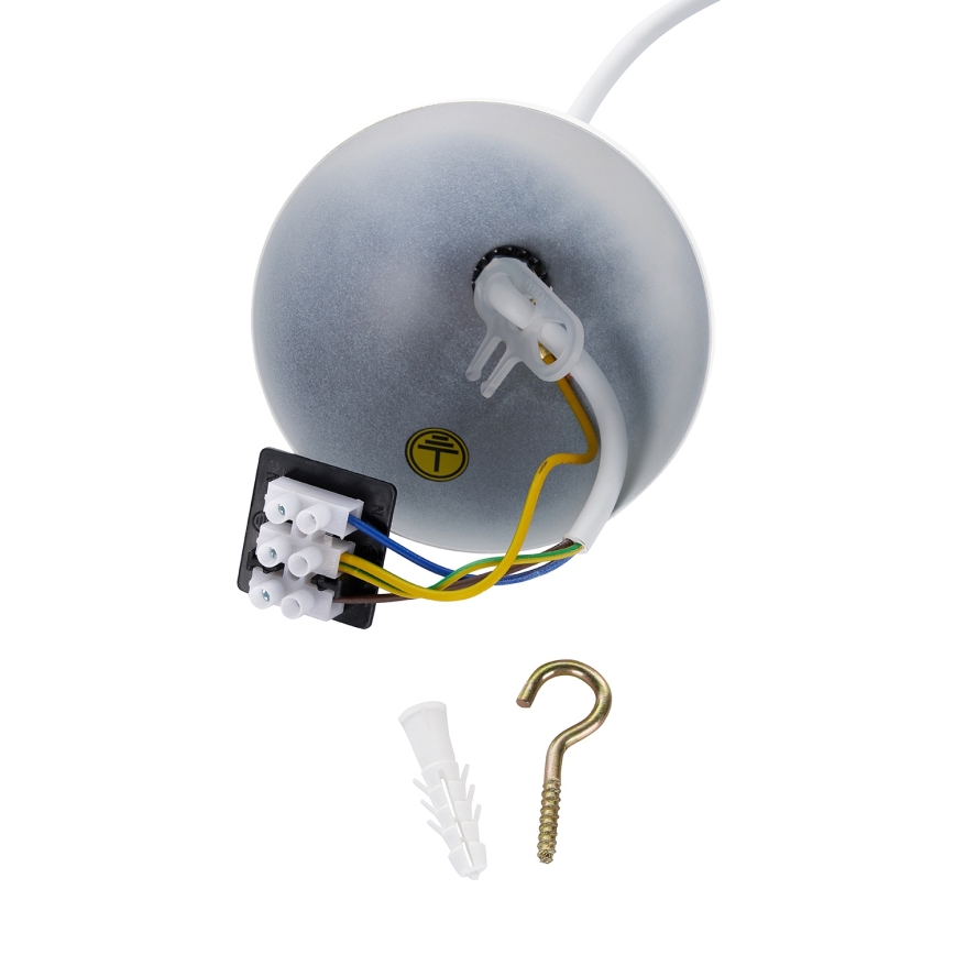 Brilagi - WABI SABI Cable Pendant Lamp 1xE27/40W/230V Ø 50 cm White
