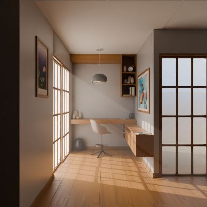 Brilagi - WABI SABI Cable Pendant Light 1xE27/40W/230V grey