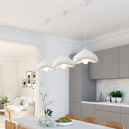 Brilagi - WABI SABI Cable Pendant Light 1xE27/40W/230V, Ø 30 cm, White