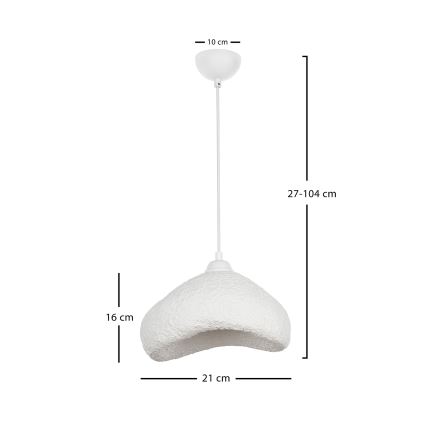 Brilagi - WABI SABI Cable Pendant Light 1xE27/40W/230V, Ø 30 cm, White