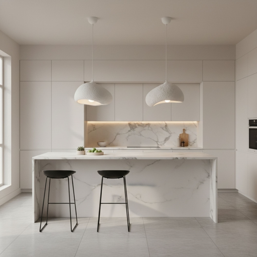 Brilagi - WABI SABI cable pendant light 1xE27/40W/230V, Ø 32 cm, white