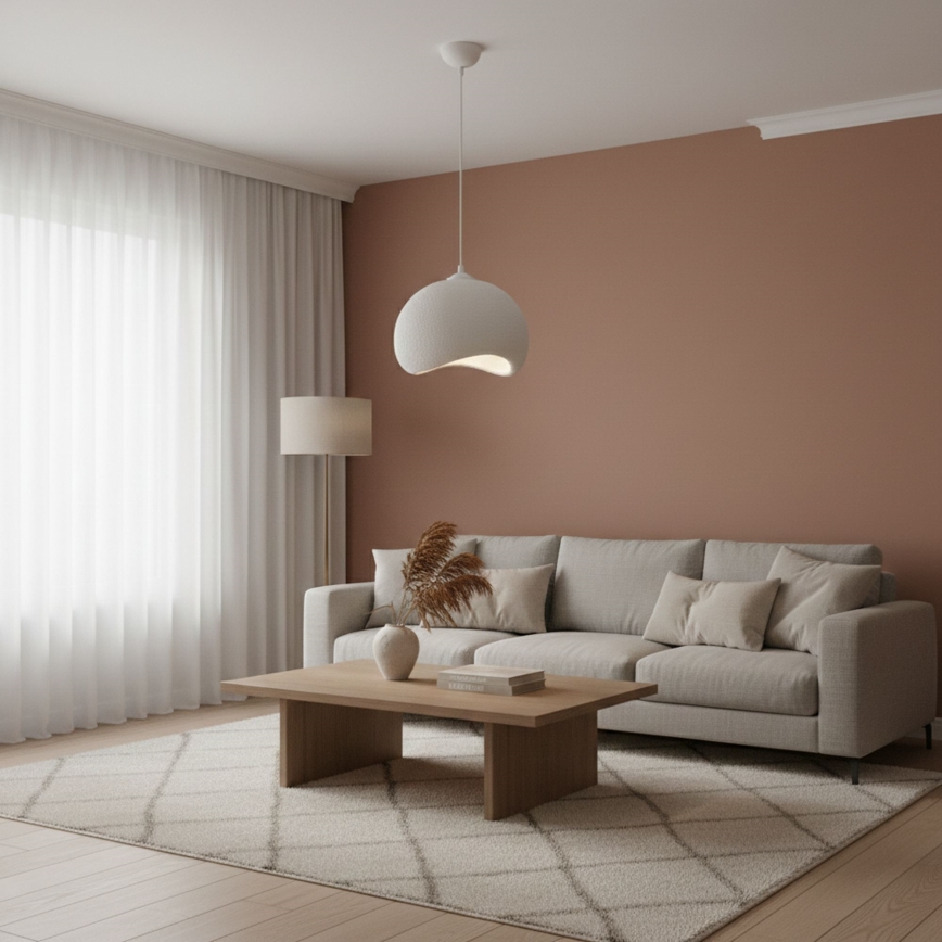 Brilagi - WABI SABI Cable Pendant Light 1xE27/40W/230V, Ø 34 cm, White