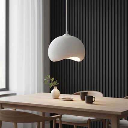 Brilagi - WABI SABI Cable Pendant Light 1xE27/40W/230V, Ø 34 cm, White