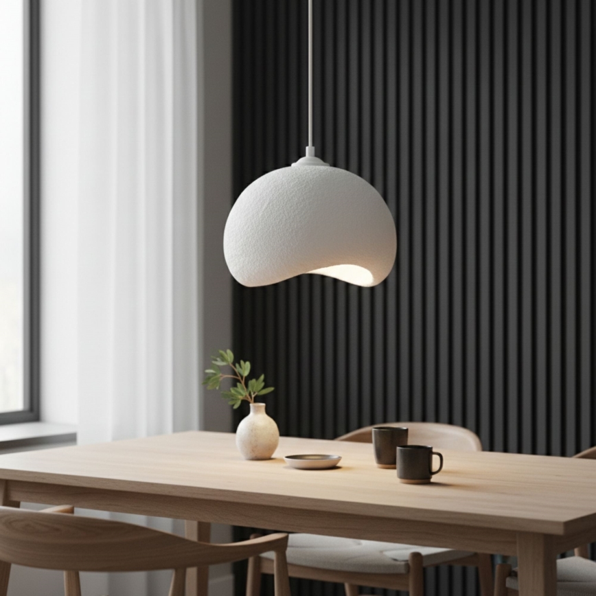 Brilagi - WABI SABI Cable Pendant Light 1xE27/40W/230V, Ø 34 cm, White