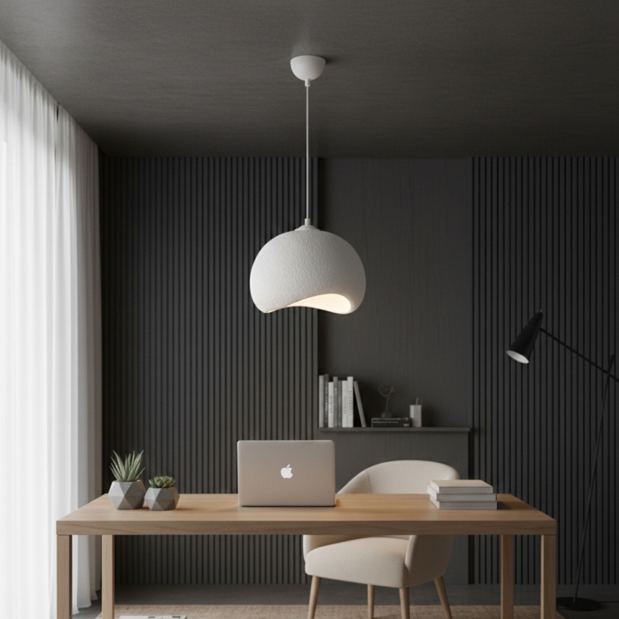 Brilagi - WABI SABI Cable Pendant Light 1xE27/40W/230V, Ø 34 cm, White