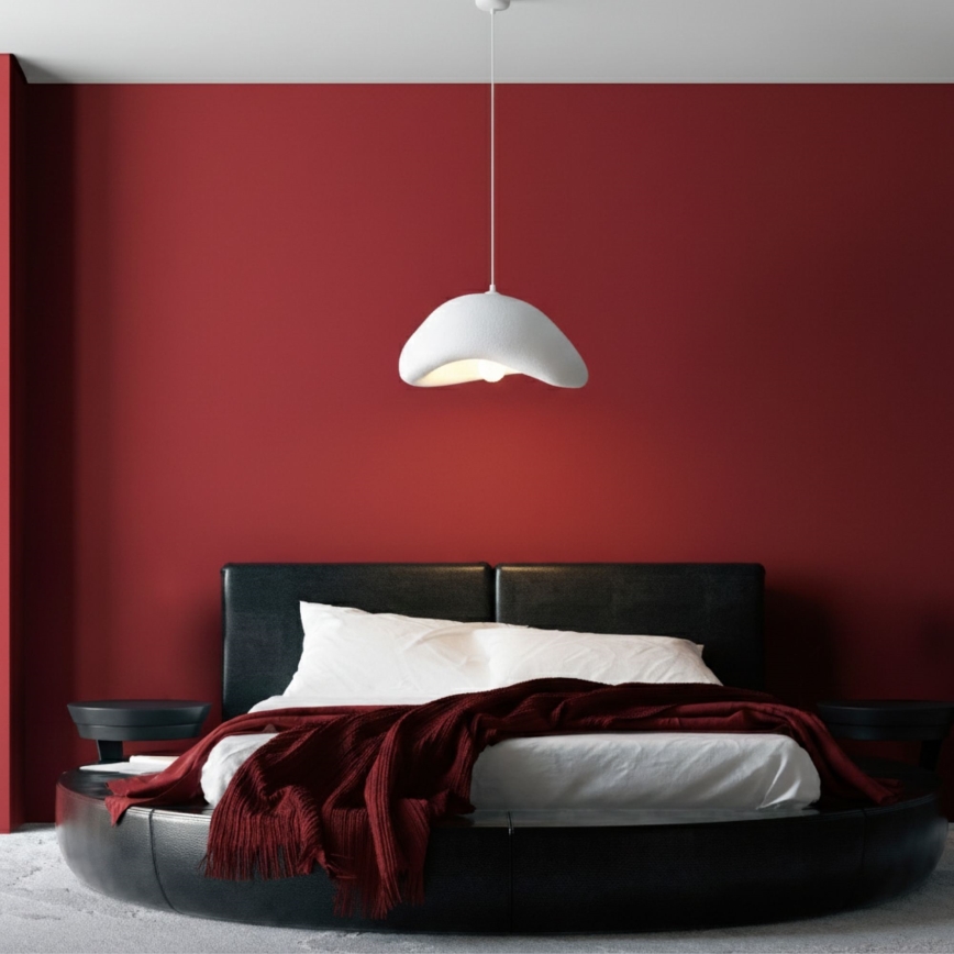 Brilagi - WABI SABI Cable Pendant Light 1xE27/40W/230V Ø 42 cm White