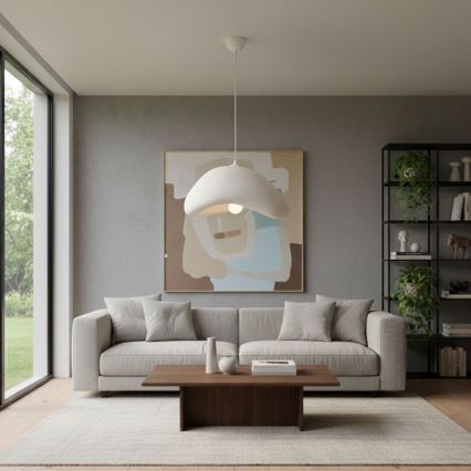 Brilagi - WABI SABI Cable Pendant Light 1xE27/40W/230V Ø 42 cm White