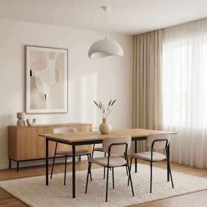 Brilagi - WABI SABI Cable Pendant Light 1xE27/40W/230V Ø 42 cm White