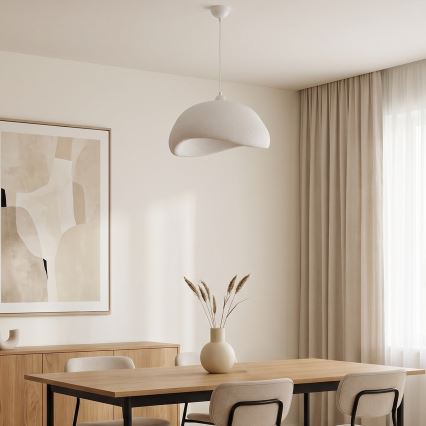 Brilagi - WABI SABI Cable Pendant Light 1xE27/40W/230V Ø 42 cm White