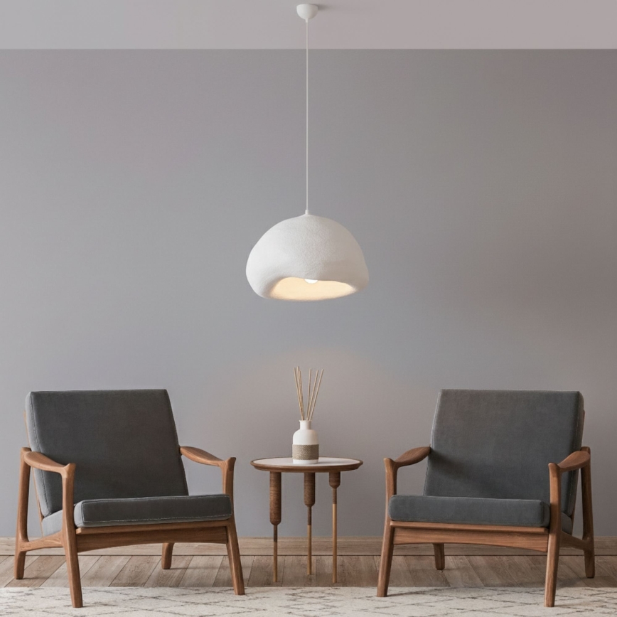 Brilagi - WABI SABI Cable Pendant Light, 1xE27/40W/230V, Ø 42 cm, White