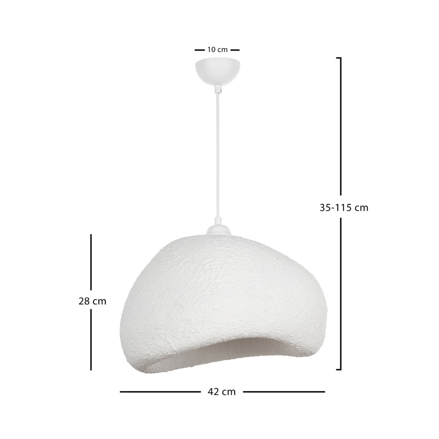 Brilagi - WABI SABI Cable Pendant Light, 1xE27/40W/230V, Ø 42 cm, White