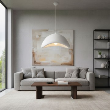 Brilagi - WABI SABI Cable Pendant Light 1xE27/40W/230V, Ø 52 cm, White