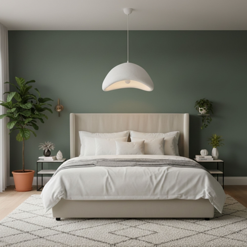 Brilagi - WABI SABI Cable Pendant Light 1xE27/40W/230V, Ø 52 cm, White