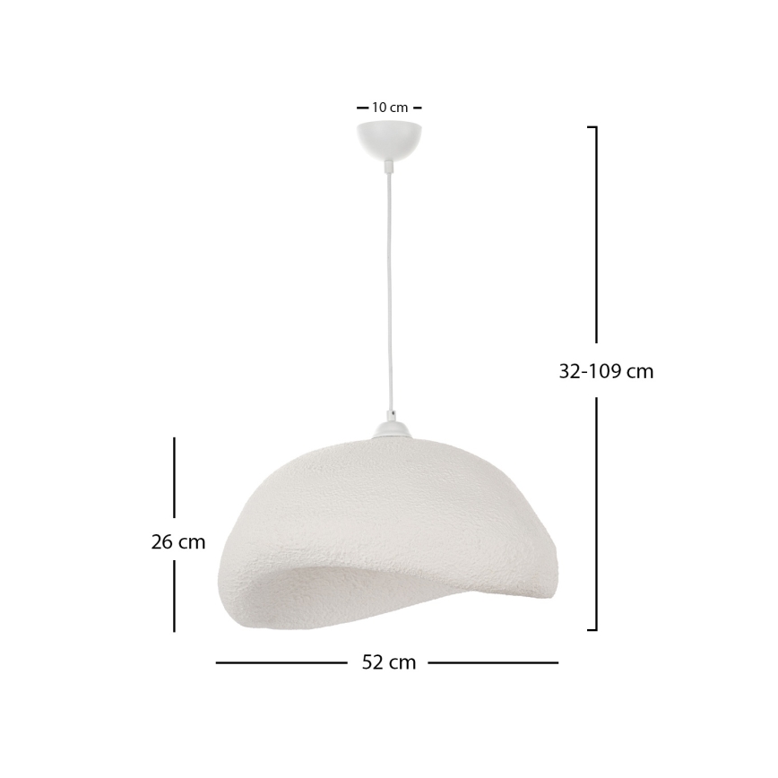Brilagi - WABI SABI Cable Pendant Light 1xE27/40W/230V, Ø 52 cm, White