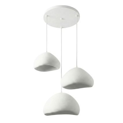 Brilagi - WABI SABI Cable Pendant Light 3xE27/40W/230V, Ø 82 cm, White