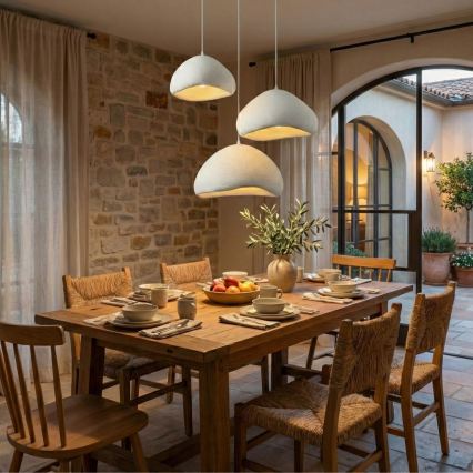 Brilagi - WABI SABI Cable Pendant Light 3xE27/40W/230V, Ø 82 cm, White