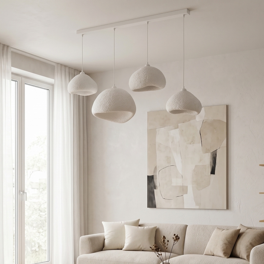 Brilagi - WABI SABI Cable Pendant Light 4xE27/40W/230V, White