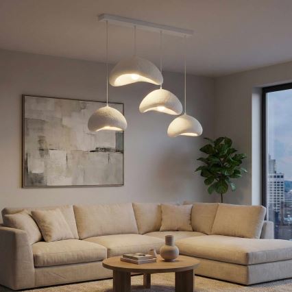 Brilagi - WABI SABI cable pendant light 4xE27/40W/230V, white