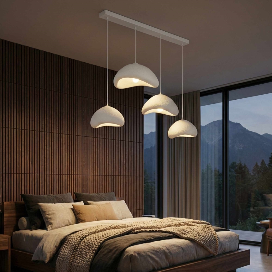 Brilagi - WABI SABI cable pendant light 4xE27/40W/230V, white