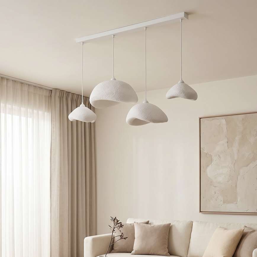 Brilagi - WABI SABI cable pendant light 4xE27/40W/230V, white