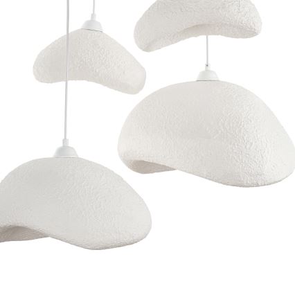Brilagi - WABI SABI Cable Pendant Light 4xE27/40W/230V Ø 90 cm White