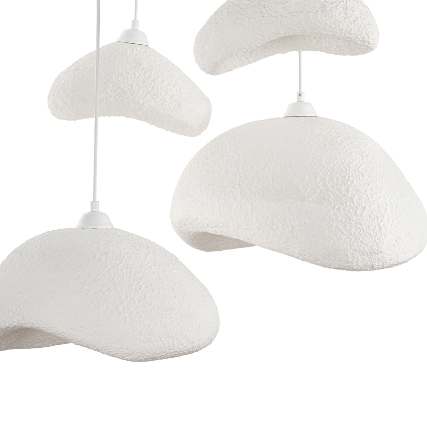 Brilagi - WABI SABI Cable Pendant Light 4xE27/40W/230V Ø 90 cm White