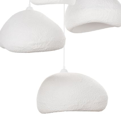 Brilagi - WABI SABI cable pendant light 4xE27/40W/230V Ø 95 cm white