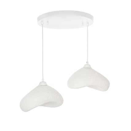 Brilagi - WABI SABI cable-suspended pendant light 2xE27/40W/230V, Ø 45 cm, white