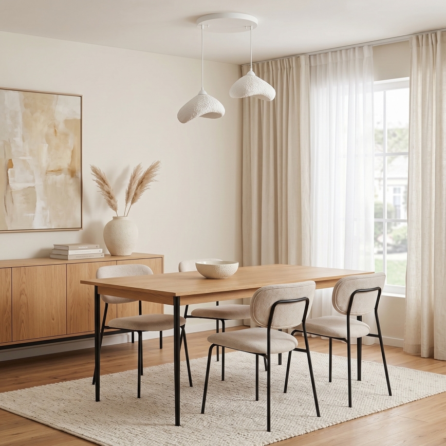 Brilagi - WABI SABI cable-suspended pendant light 2xE27/40W/230V, Ø 45 cm, white