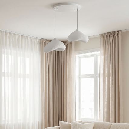 Brilagi - WABI SABI cable-suspended pendant light 2xE27/40W/230V, Ø 45 cm, white