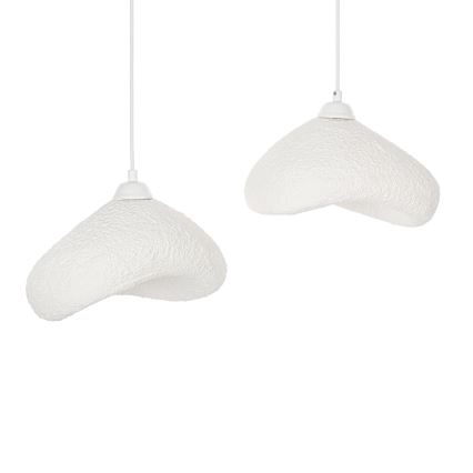 Brilagi - WABI SABI cable-suspended pendant light 2xE27/40W/230V, Ø 45 cm, white