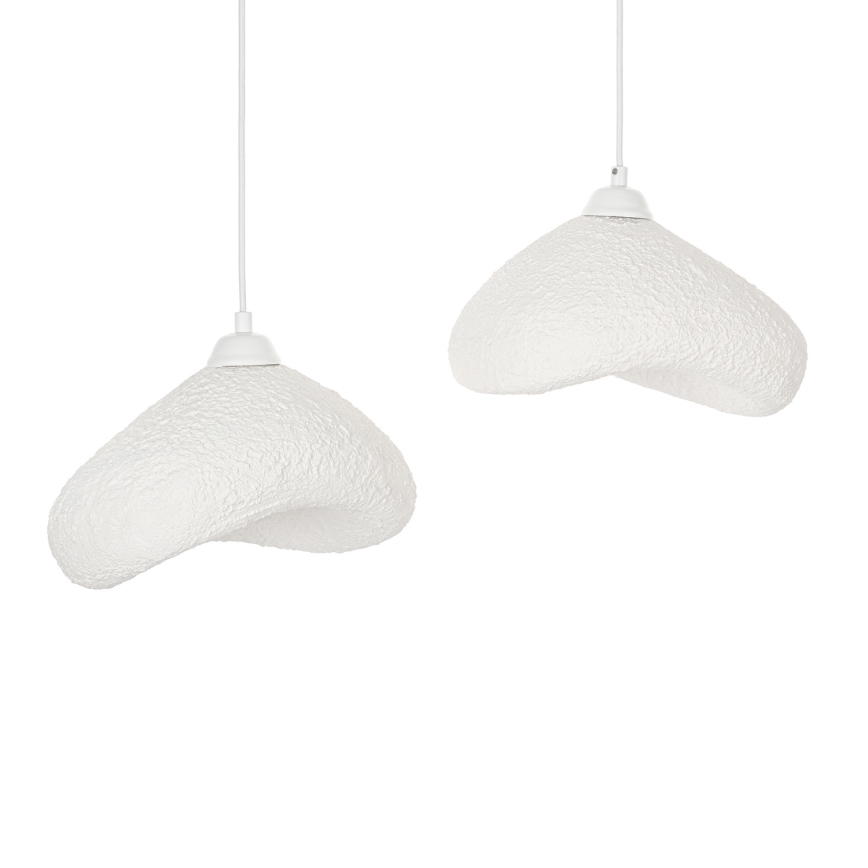 Brilagi - WABI SABI cable-suspended pendant light 2xE27/40W/230V, Ø 45 cm, white