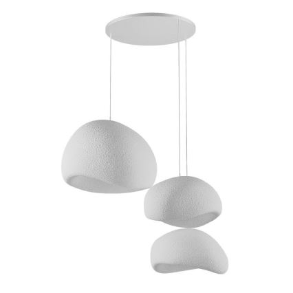 Brilagi - WABI SABI Cable-suspended Pendant Light 3xE27/40W/230V, Ø 76 cm, White