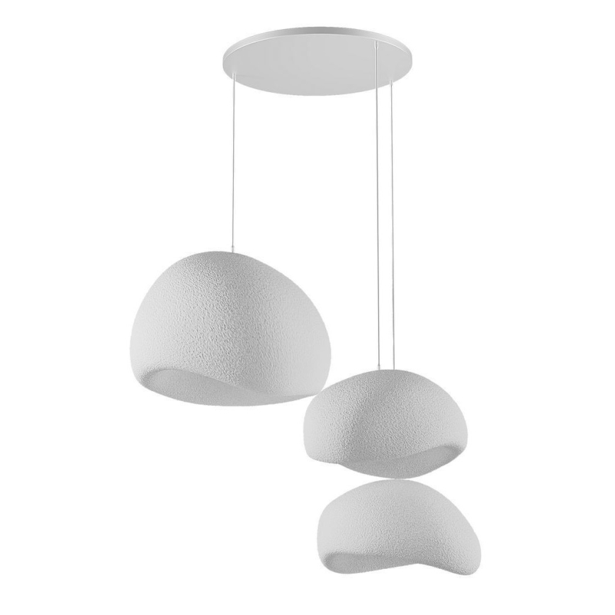 Brilagi - WABI SABI Cable-suspended Pendant Light 3xE27/40W/230V, Ø 76 cm, White