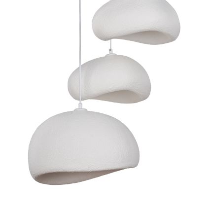 Brilagi - WABI SABI Cable-suspended Pendant Light 3xE27/40W/230V, Ø 76 cm, White