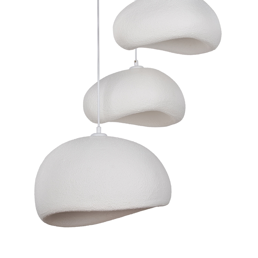 Brilagi - WABI SABI Cable-suspended Pendant Light 3xE27/40W/230V, Ø 76 cm, White