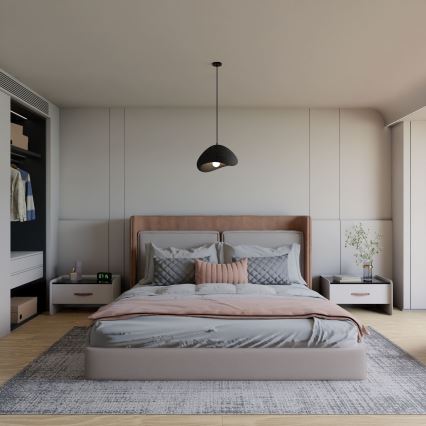 Brilagi - WABI SABI Cord Pendant Lamp 1xE27/40W/230V, Black