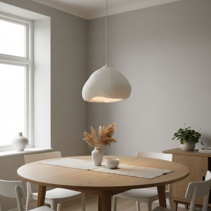 Brilagi - WABI SABI Cord Pendant Lamp 1xE27/40W/230V, Ø 32 cm, White